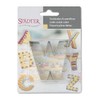 Staedter Letter W Cookie Cutter, Silver