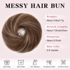 TESS Real Human Hair Bun Elastic Easy Scrunchies Hairpiece Updo