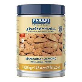 Fabbri Delipaste Almond, Flavoring Compound for Gelato, Ice Cream, Soft Serve, Pastry and Confectionary - 1 Tin of 2.9 lb
