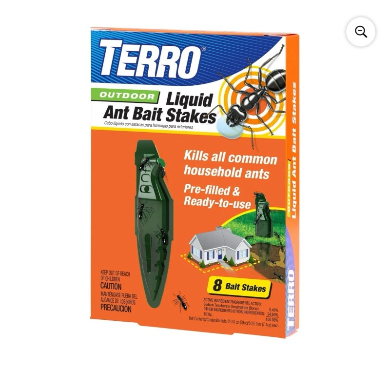 TERRO Lot of 2 Terro Outdoor Liquid Ant Bait Stakes