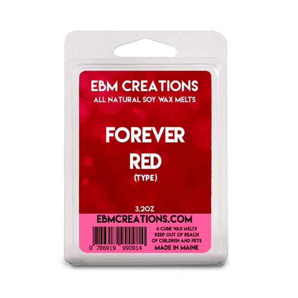 Forever Red Soy Wax Melts - 3.2oz, 6 Cube Clamshell,