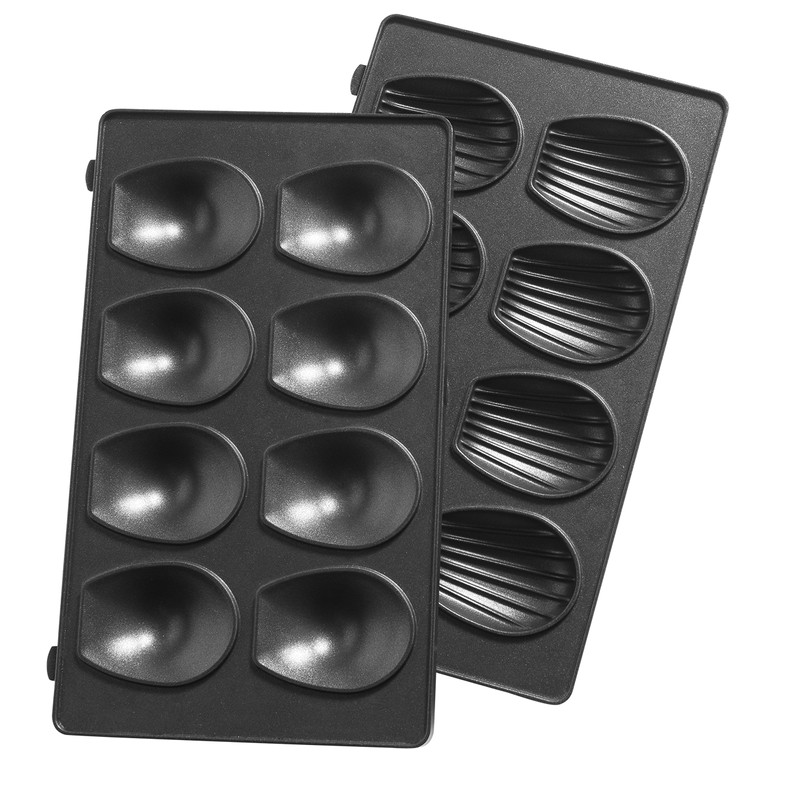 Tefal Snack Collection Mini Madeleine Non-Stick Plate, Black