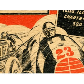 1946 Indianapolis 500 Car Racing POSTER! - (up to 24" x 36") - Vintage - Antique - American Cars - Automobilia - Gifts - Book (18" x 24")