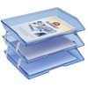 Acrimet Facility 3 Tier Letter Tray Side Load Plastic Desktop