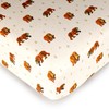 L'ovedbaby Organic Crib Sheets, Brown Bear