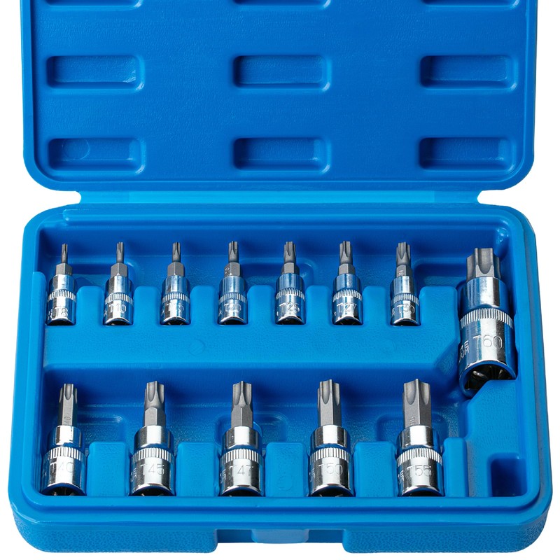 Bates- Torx Bit Socket Set, 13 Pieces Set with Case,