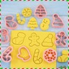 8 Pieces Christmas Cookie Cutters Set Christmas Cookie Cutters Plastic