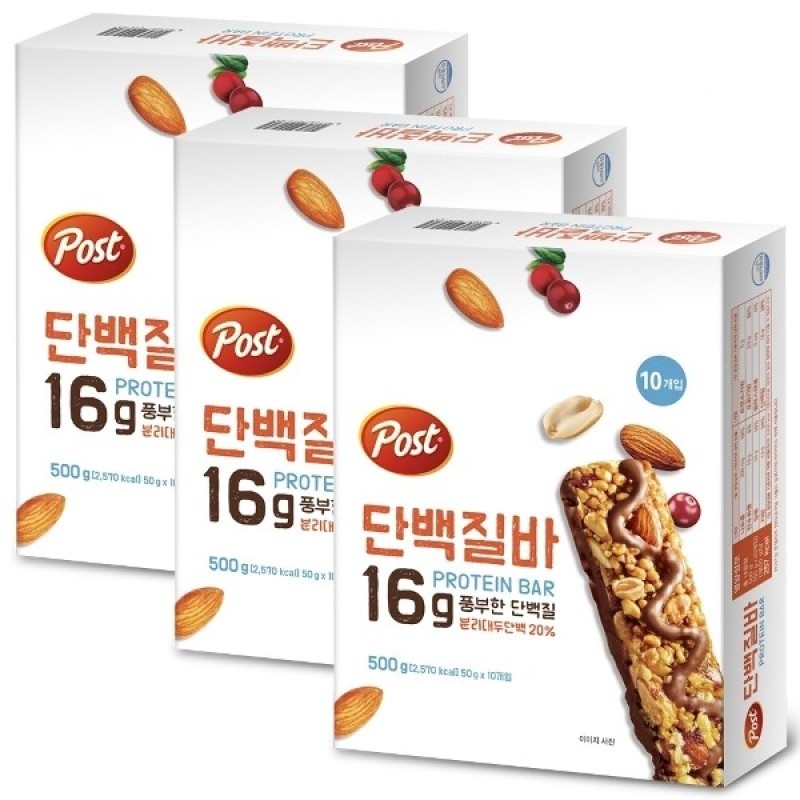Post Protein Bar 500g x 3 / 포스트 단백질바 500g