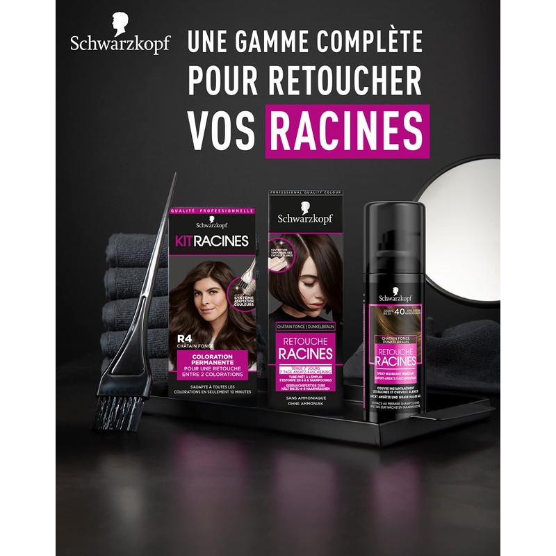 6 x Schwarzkopf 7 Day Retouche Root Lamination, Medium Brown