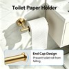 5Pcs Brushed Gold Bathroom Hardware Set, 24in Towel Bar Holder