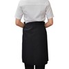 ARASAWA Garson Apron, Unisex, Black with Pockets, Simple for Home