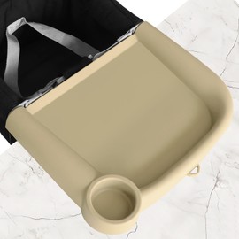 Silicone Baby Dining Tray Compatible with Inglesina Fast Table Chair, BPA-Free and Dishwasher Safe, Non-Slip Removable Baby Dining Tray Clip-On High Chair. (Brown)