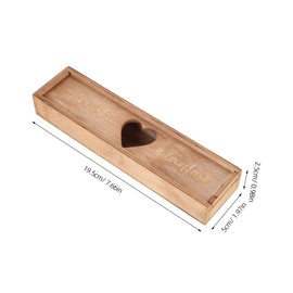 ABOOFAN Pregnancy Test Holder Box with Lid Decorative Wooden Keepsake for Pregnancy Announcement Reveal Unique Souvenir Storage Case for Expectant Mothers