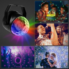FIMEI Disco Ball 2 Pack Party Light Stage Lamp Night Club Lighting Projector Spot Effect Stage Remote Control for Party Evening Bar Birthday Club DJ Disco Gift Kids