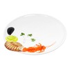 Lashuma Handmade Italian Ceramic Seafood Design Round Fish Plate 25cm