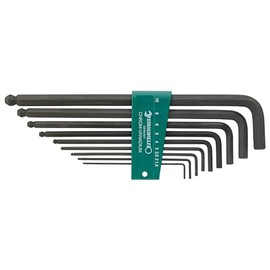 Stahlwille Ball-Head Allen Wrench Set 10767H/9, 9 Pieces, 1.5-10 mm 96432603 (Allen Wrench, Allen Key Set, Ball Head Allen Key Set, Hex Screwdriver)