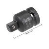 sourcing map 1/2" Drive (Female) x 3/8" (Male) Impact Socket