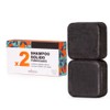 Solid organic shampoo cleansing and nourishing with vegetable charcoal -