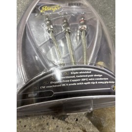Stinger SBTY2F Bullet Series Car Amp Rca Y Split Adapter 1 Male 2 Female New