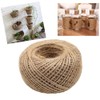 ANCLLO 100 Meters 2mm Natural Jute Twine 3 Ply Gift