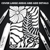 TECADA 5 White Paint Pens, 5 Different Tips Acrylic Paint