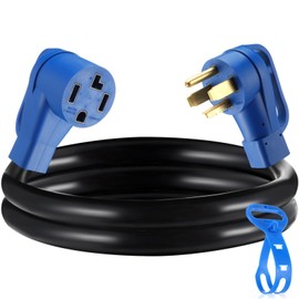 Kanayu 4 Prong Dryer/EV Extension Cord 30 Amp NEMA 14-30P to 14-30R for Level 2 EV Charging and 4 Prong Dryer Power Flexible Cable STW 10 Gauge Cord with Grip Handle, ETL Listed(6.6 ft)