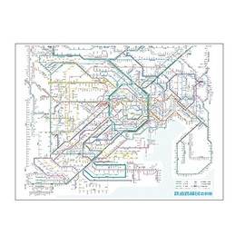 Railway Map Leisure Sheet Metropolitan Area Japanese RLSJ