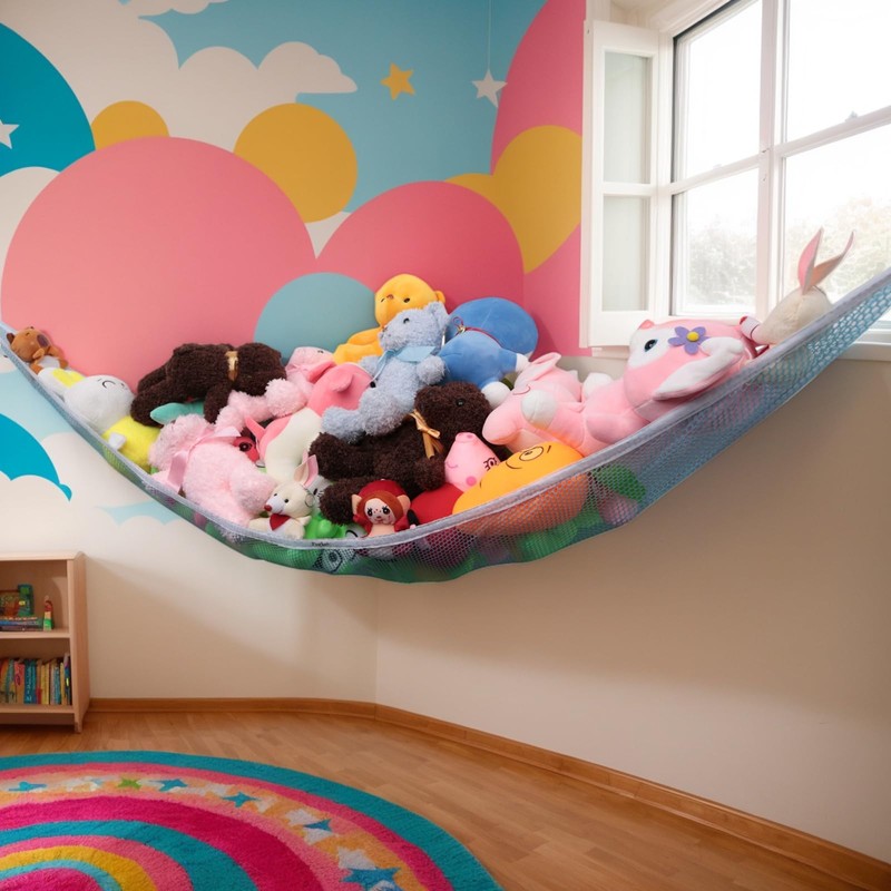 Powkoo Teddy Hammock Extra Large Toy Hammock for Stuffed Animals