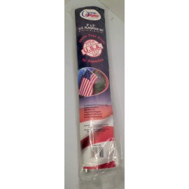 American OlympUs 3' x 5’ US FlagPole Set 6' Flagpole USA American Eagle House