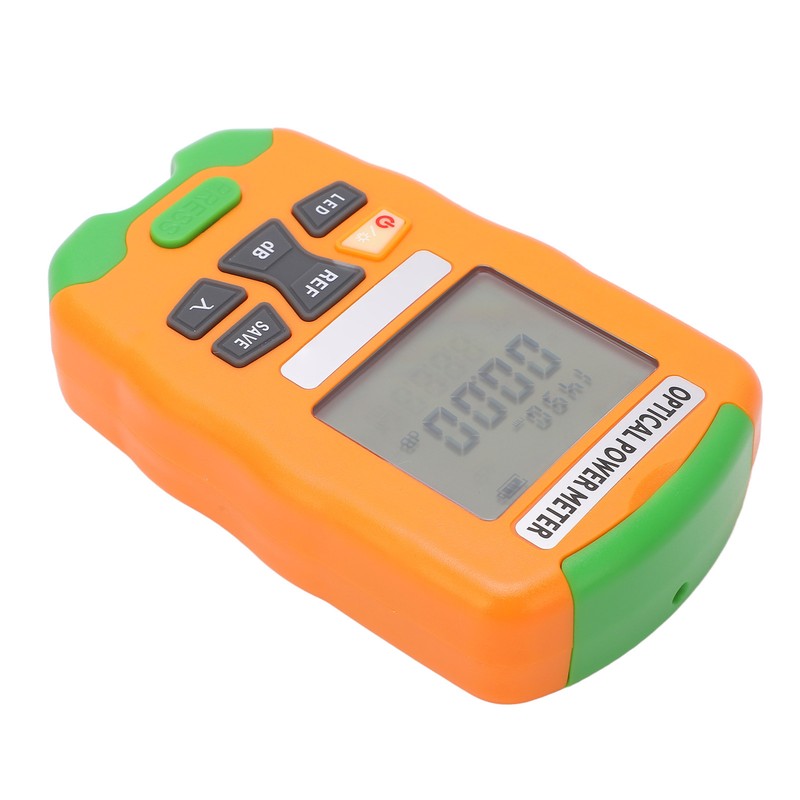 Orange Mini Fiber Optic Power Meter Fast Accurate Sensitive Robust