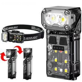 BORUiT Rechargeable Detachable Head Torch Waterproof LED Flashlight Headlamp Headlight