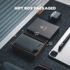 VULKIT Cartera para Hombre Minimalista Pop-Up Tarjetero RFID Bloqueo Cierre