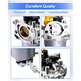 Dual Fuel Portable Generator Carburetor Kit with 3 Gaskets Fit for Westinghouse WGen5300DFcv 274CC Engine
