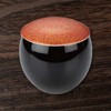 Takumikaze Arita Ware 2.8 inches (7 cm) Steaming Bowl, Black