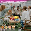 12 Pack Divided Serving Tray 12 Inch 7 Section Veggie