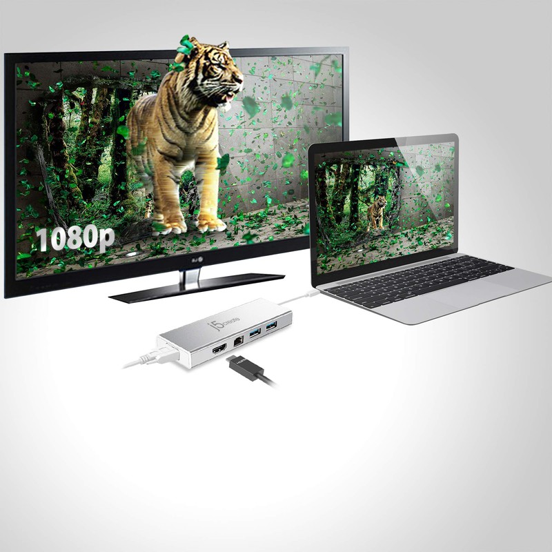 J5CREATE JUD380 DOCKING STATION MINI HDMI/VGA/USB 3.0/RED GIGABIT