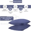Gaveno Cavailia Luxury Non-Iron PERCALE Housewife Pillow Cases, Navy, Pillow