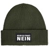 MoonWorks® Men's Beanie with Patch Knitted Hat with Saying "Bevor