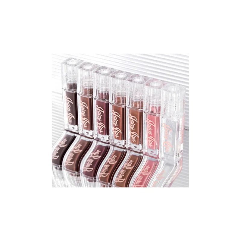 Kit 7 Labiales Gloss Efecto Glass Volumen Perlado Hidratante