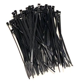Unbranded/Generic 100 Pack Black 4" Inch Cable Zip Ties 18 lb Tensile Strength Cable Management