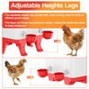 ZenxyHoC 5.0 Gallons Chicken Waterer Bucket with 4 Double-Layer Waterer