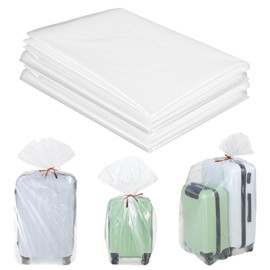 10Pcs Large Clear Plastic Bags, 40x60 Inches Extra Large Dustproof Clear Storage Bags Giant Moving Flat Plastic Storage Bag, Reusable Thicker Big Storages Bag for Clothes Packing Luggage Suitcase
