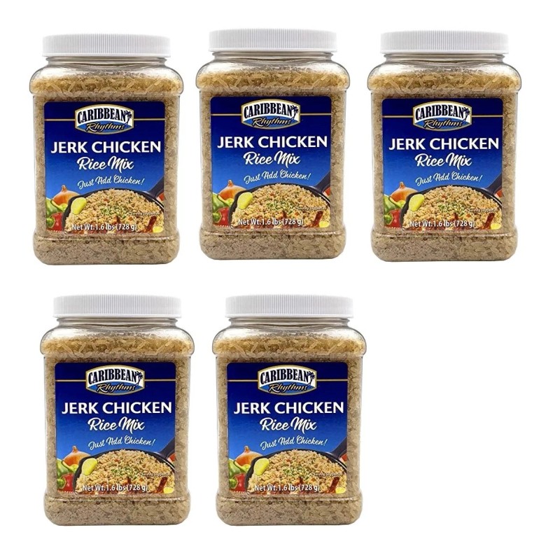 CARIBBEAN RHYTHMS 5-Pack Caribbean Rhythms Jerk Chicken Rice Mix -