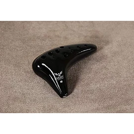 NIGHT Ocarina Classic Series ACB Alto C Style, Black (Case Included)