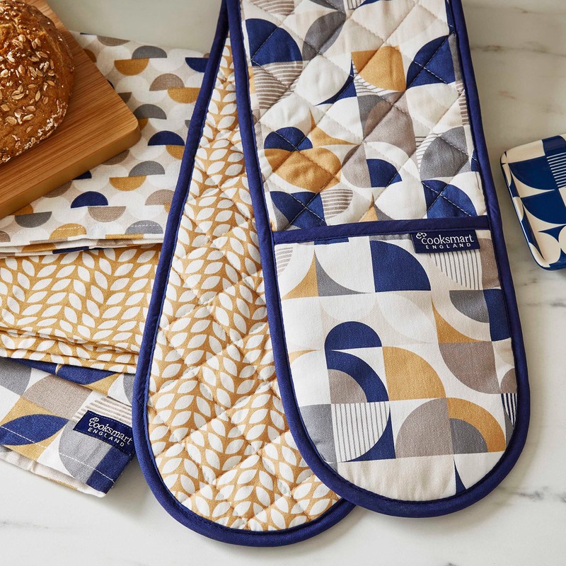 Cooksmart Double Oven Glove, Bauhaus Geo