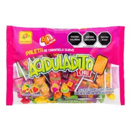 Paleta Suave Acidulada De La Rosa Dulce 40 Pzas 340g