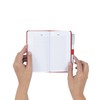 Address Book A-Z Red Index Hard Back Slim Address &