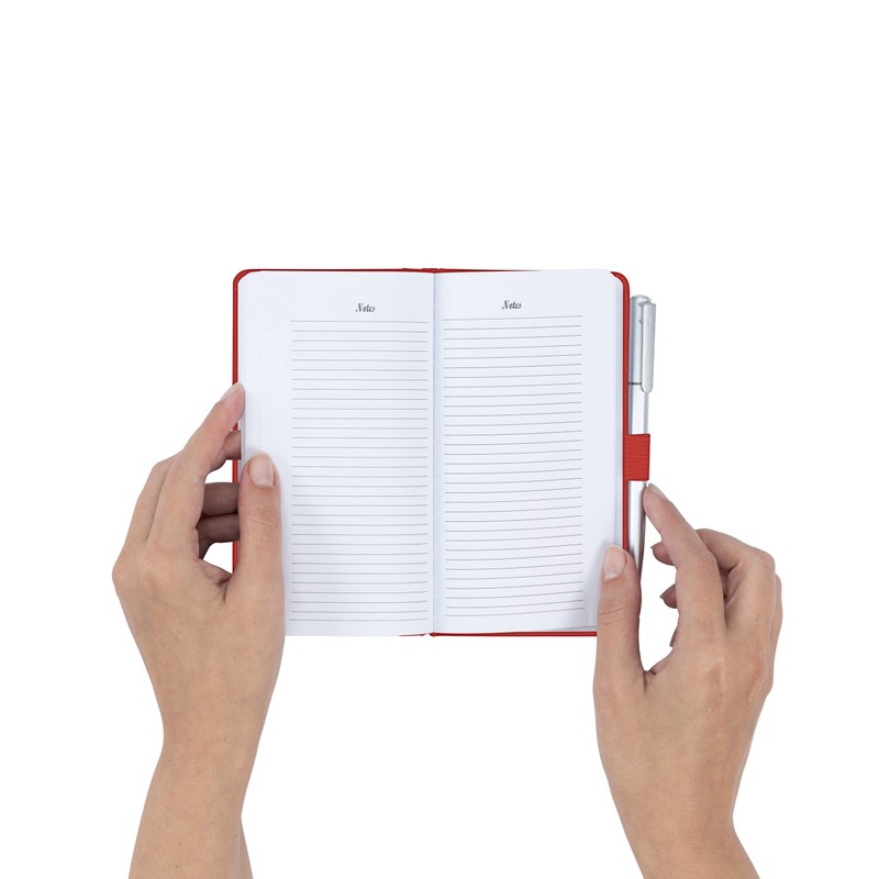 Address Book A-Z Red Index Hard Back Slim Address &