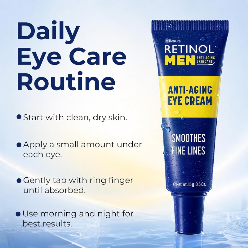 Retinol Eye Cream for Men, 0.5 Ounce
