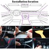 Acrylic Car LED Interior Lighting, RGB Ambient Lighting Car Strip